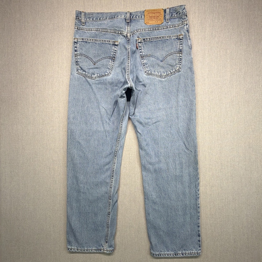 Levi's 505 Jeans Mens 38x30 (Fits 37x29) Blue Made In USA STAINS